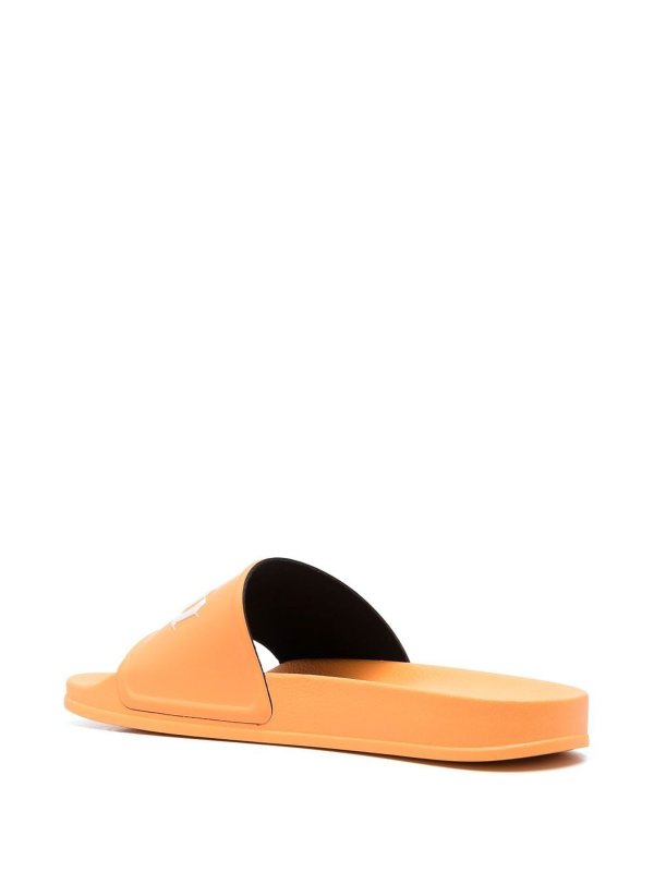 Palm Angels: flip flops online - Logo pool slides