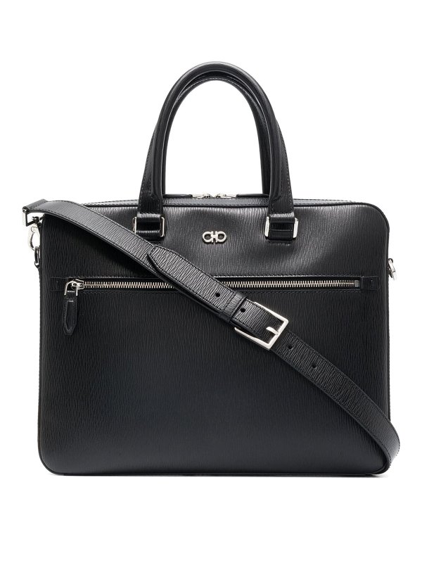SALVATORE FERRAGAMO: ラップトップケース＆ブリーフケース - ラップトップバッグ/ブリーフケース - 黒