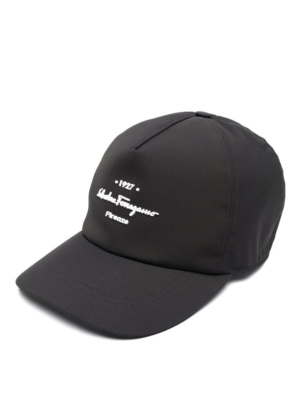 SALVATORE FERRAGAMO: hats & caps - Logo cotton baseball cap