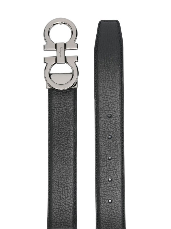 SALVATORE FERRAGAMO: belts online - Gancini leather adjustable belt