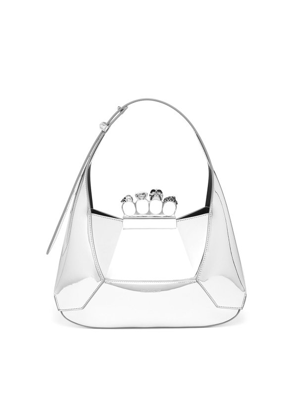 ALEXANDER MCQUEEN: ショルダーバッグ - ショルダーバッグ - 銀