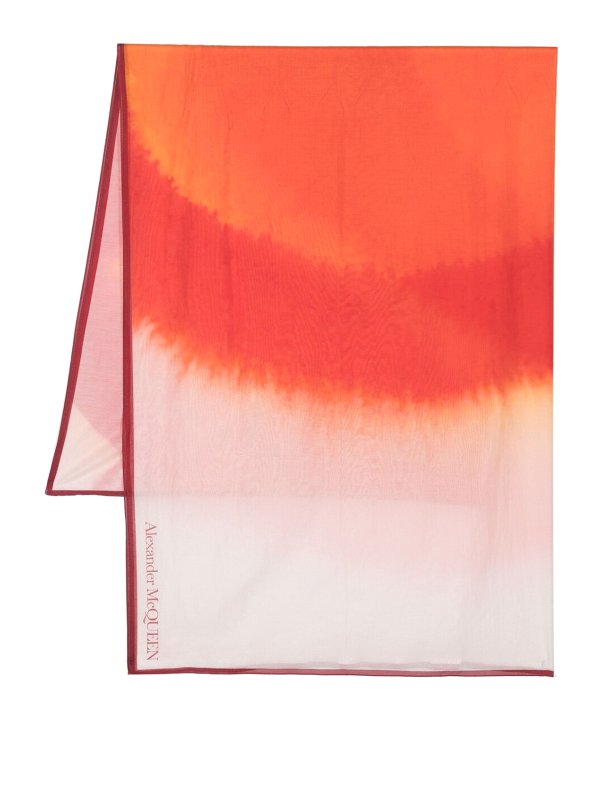 ALEXANDER MCQUEEN: スカーフ - スカーフ - オレンジ