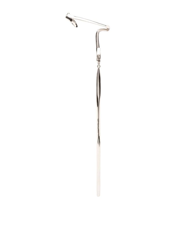 ALEXANDER MCQUEEN: Earrings - Faceted ear cuff