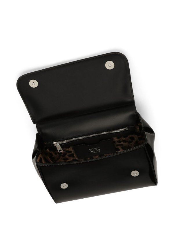 iKRIX DOLCE & GABBANA: shopper - Sicily Tote media in pelle lucida