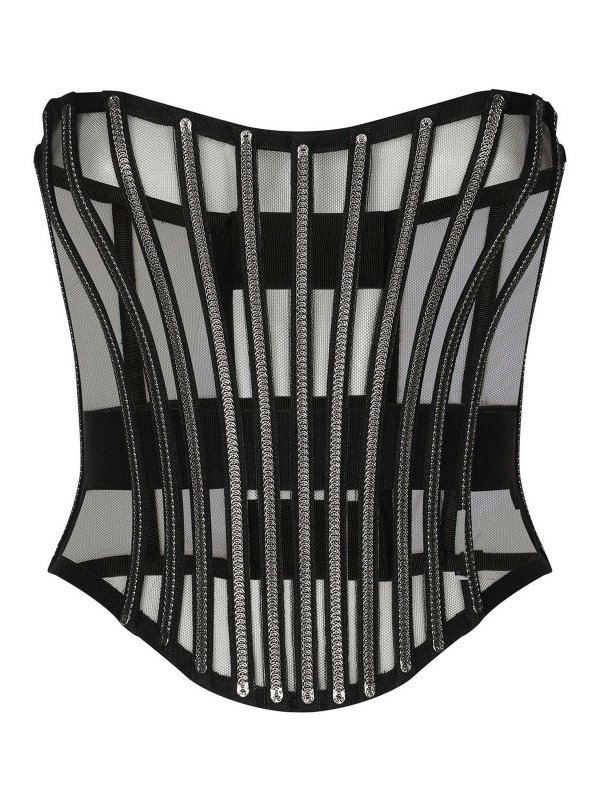 DOLCE & GABBANA: Tops und Tank Tops - Top - Schwarz