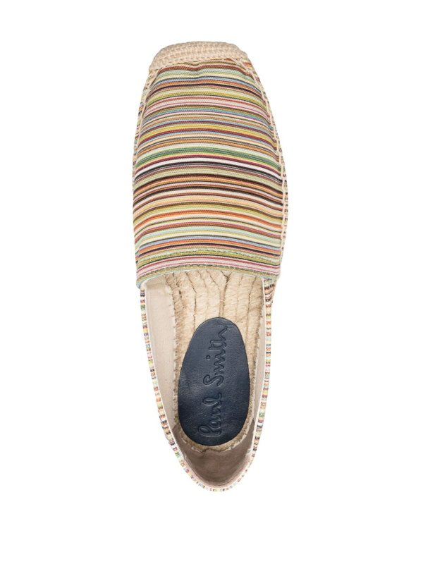 Striped espadrilles shop online: PAUL SMITH