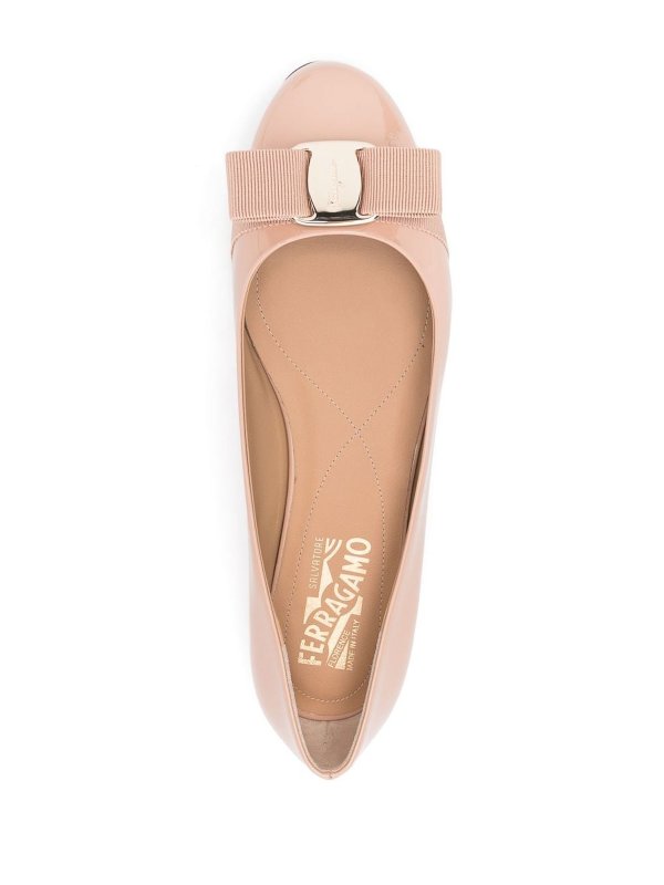 SALVATORE FERRAGAMO: flat shoes online - Varina patent leather ballet flats
