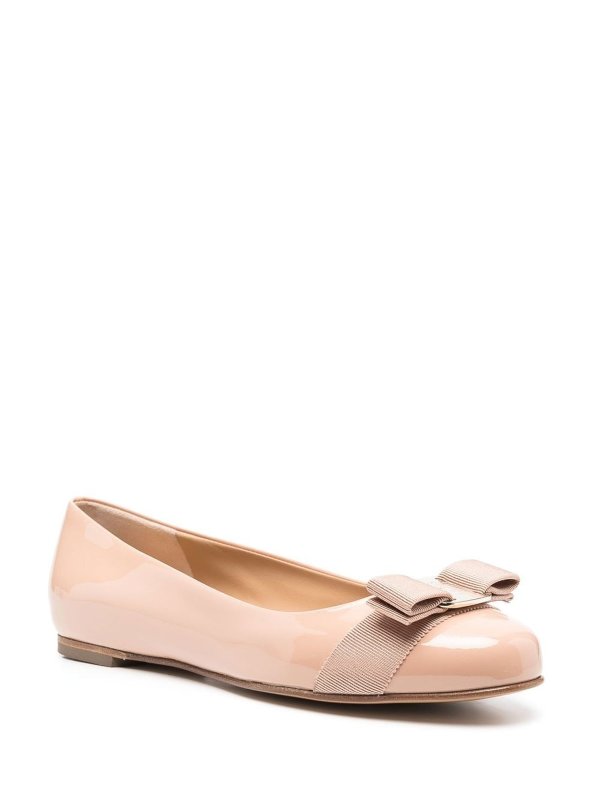 The Best Shops SALVATORE FERRAGAMO: flat shoes - Varina patent leather ballet flats