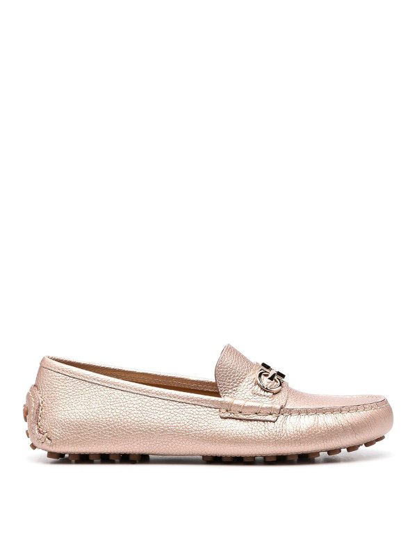 SALVATORE FERRAGAMO: Mocassins & Chaussures bateau - Mocassins - Or