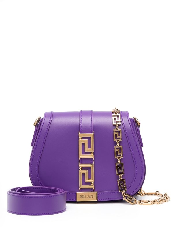 VERSACE buy online Logo leather shoulder bag