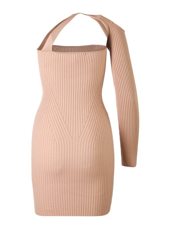 ANDREĀDAMO: Strickpullover mit Rundhalsausschnitt online - Rundhalspullover - Rosa