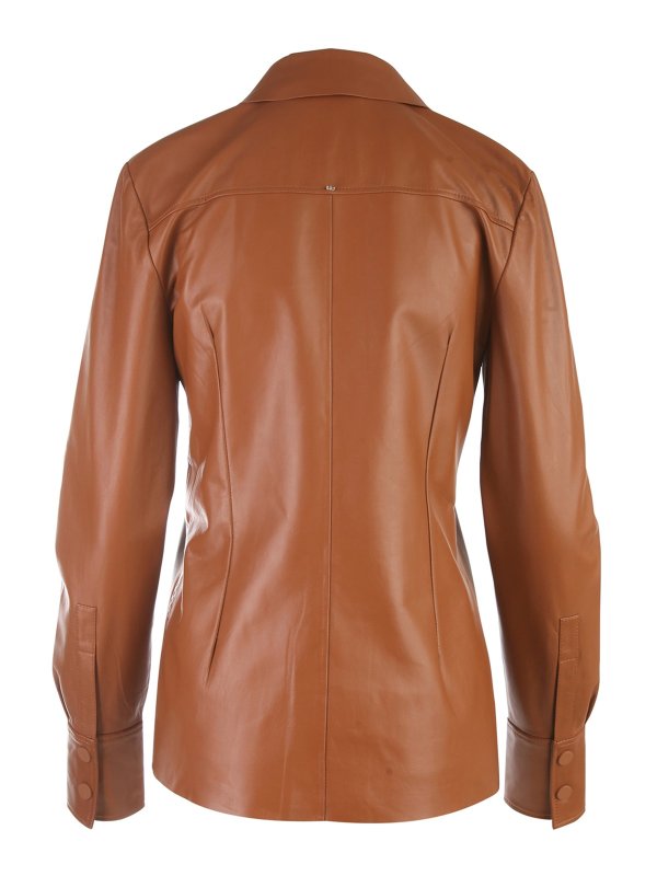 SPORTMAX: leather jacket online - Dingo leather jacket