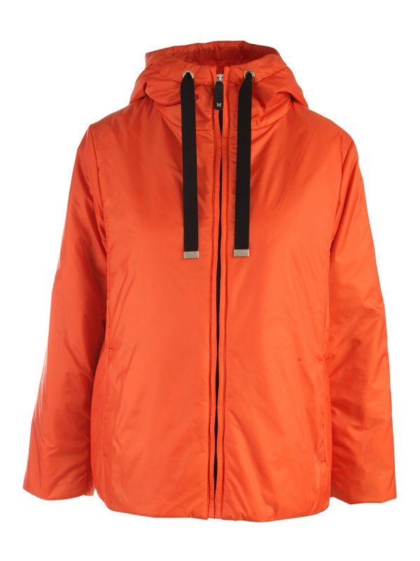Max Mara: short coats - Greenh short padded jacket