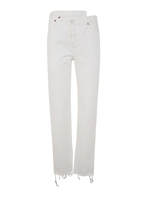 AGOLDE: straight leg jeans - Criss cross jeans