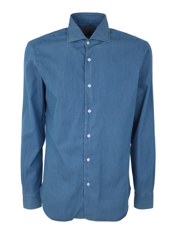 BARBA: シャツ - シャツ - ブルー