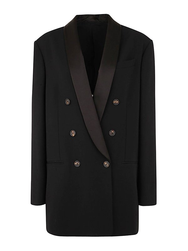 BRUNELLO CUCINELLI: blazers - Double breasted jacket