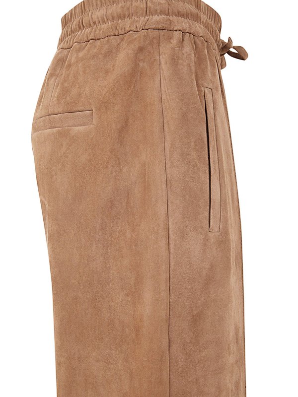 iKRIX BRUNELLO CUCINELLI: カジュアルトラウザー - カジュアルパンツ - ブラウン