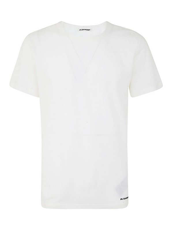 JIL SANDER: T-shirts - Chemise - Blanc