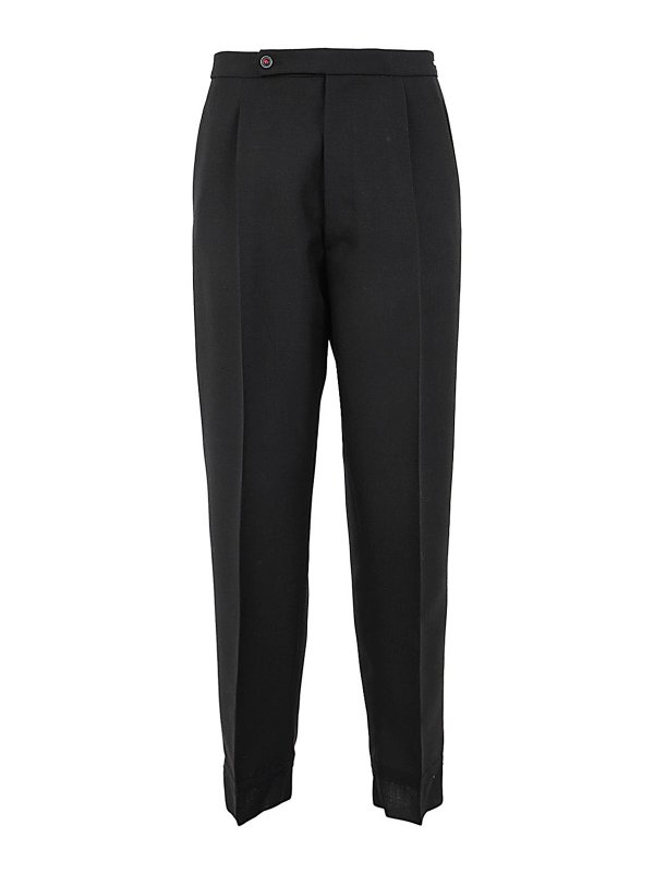 Maison Margiela: カジュアルトラウザー - カジュアルパンツ - 黒