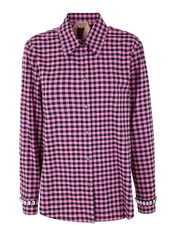 N°21: camicie - Camicia oversize a quadri