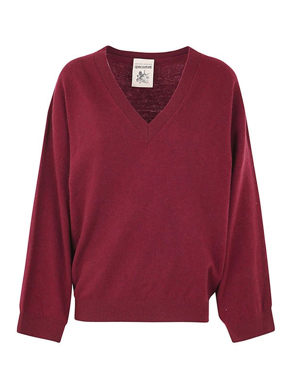Semicouture: Pull col rond - Pull Col Rond - Rose