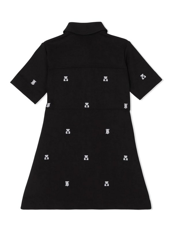 BURBERRY: Knielange Kleider online - Knielanges Kleid - Schwarz