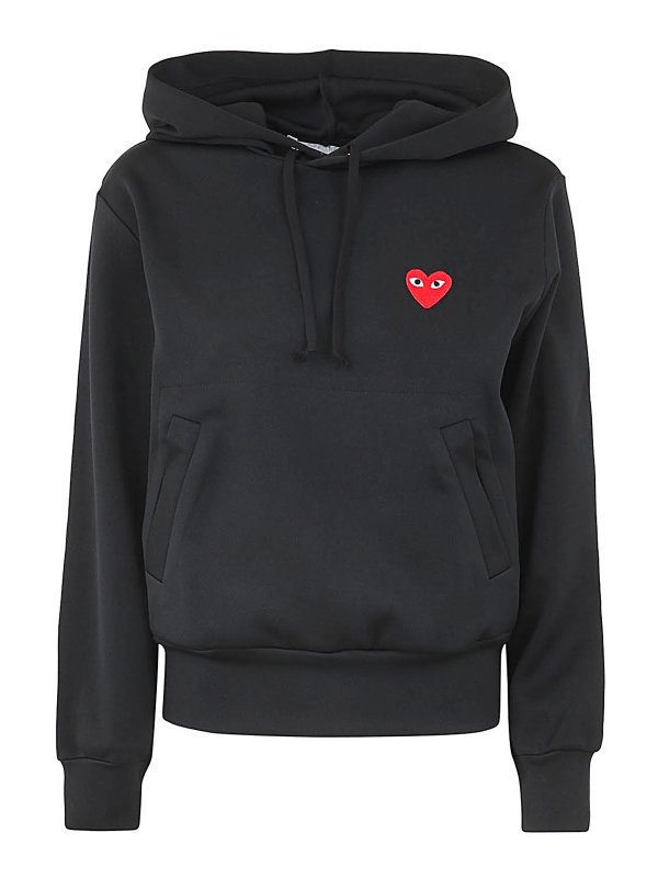 Comme des Garçons Play: スウェット＆セーター - スウェットシャツ/セーター - 黒