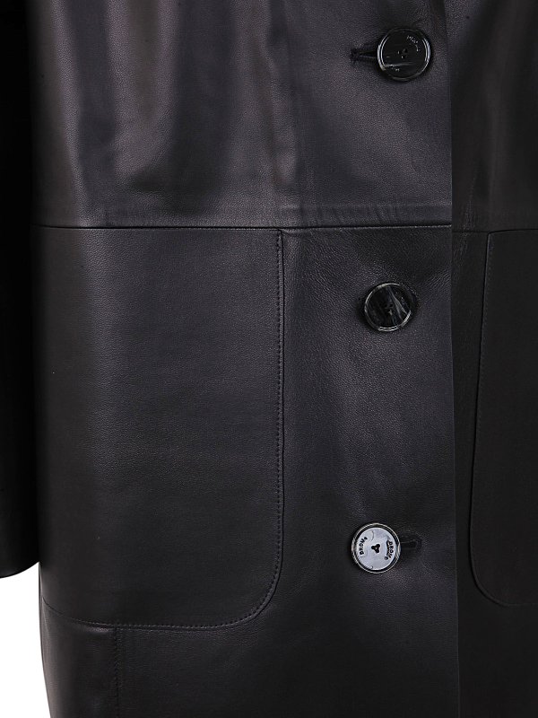 iKRIX DRM: leather jacket - Boxy leather blazer