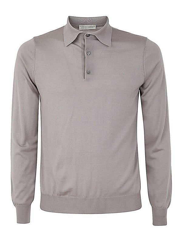 FILIPPO DE LAURENTIIS: ポロシャツ - ロングスリーブポロ - ブラウン