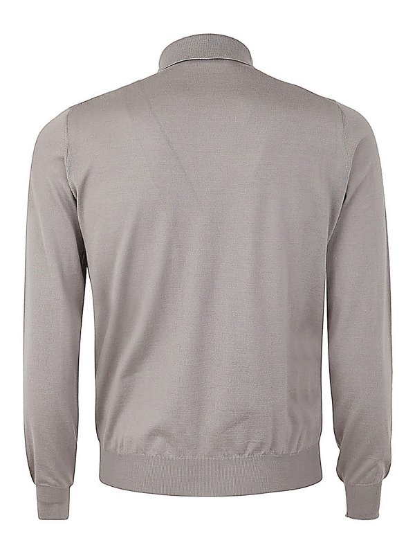 FILIPPO DE LAURENTIIS: ポロシャツ online - ロングスリーブポロ - ブラウン