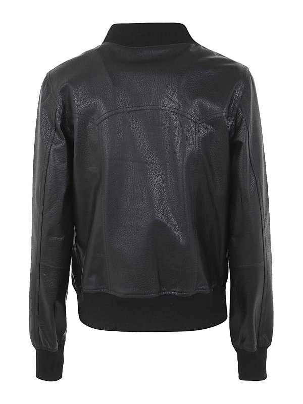 GIORGIO BRATO: Vestes en cuir online - Blouson En Cuir - Noir