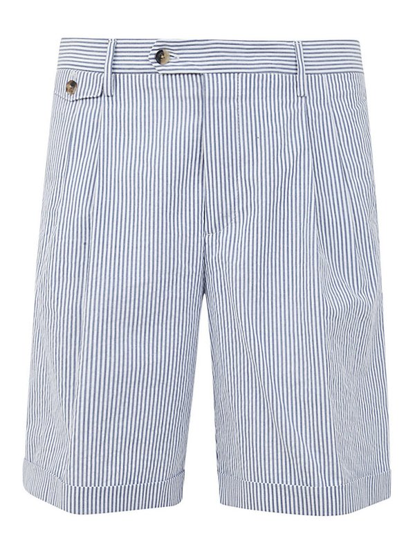 LARDINI: トラウザーショーツ - ショートパンツ - ブルー