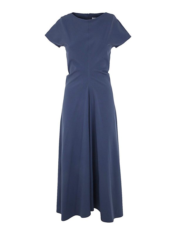 LOW CLASSIC: マキシドレス - シームレスロングドレス - ブルー