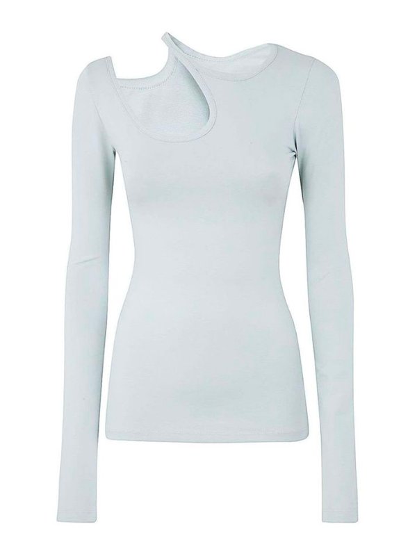 LOW CLASSIC: t-shirt - Curve hole t-shirt