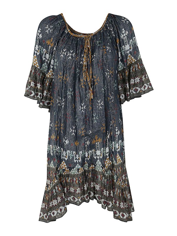 Isabel Marant Etoile: ニーレングスドレス - 膝丈ドレス - ブルー