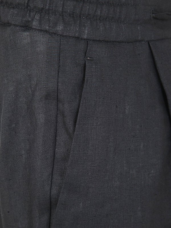 iKRIX MICHAEL COAL: casual trousers - Linen pants