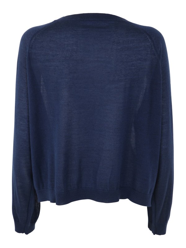 NUUR: maglia collo rotondo online - Pullover girocollo ampio e squadrato