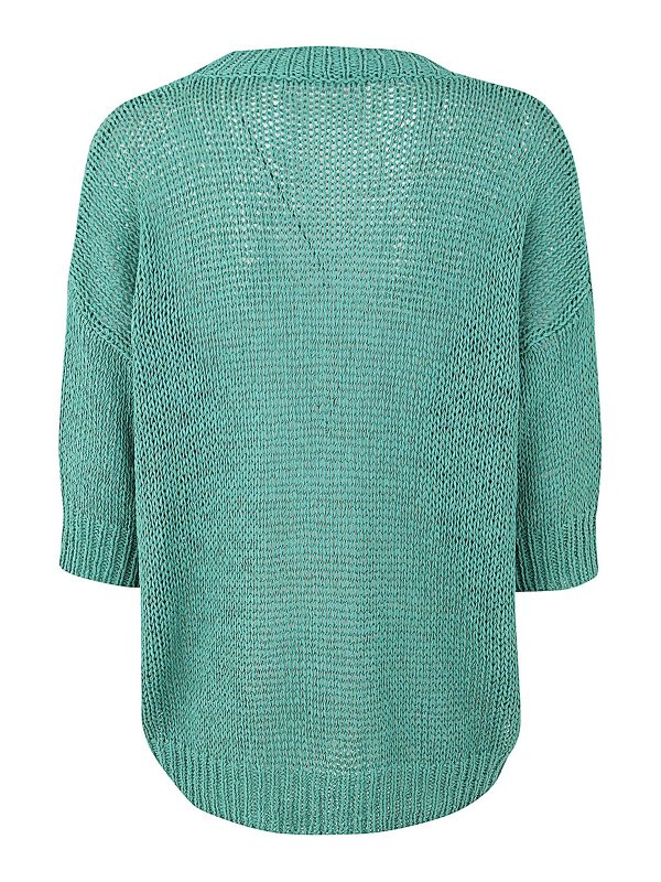 NUUR: maglia collo rotondo online - Pullover squadrato a maniche corte