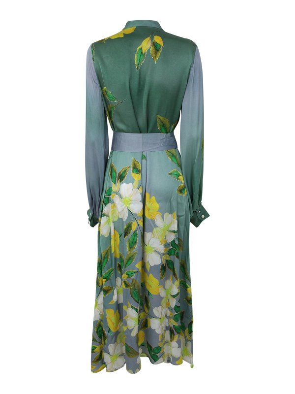 813 OTTOTREDICI: knee length dresses online - Glicine volouminous sleeve dress