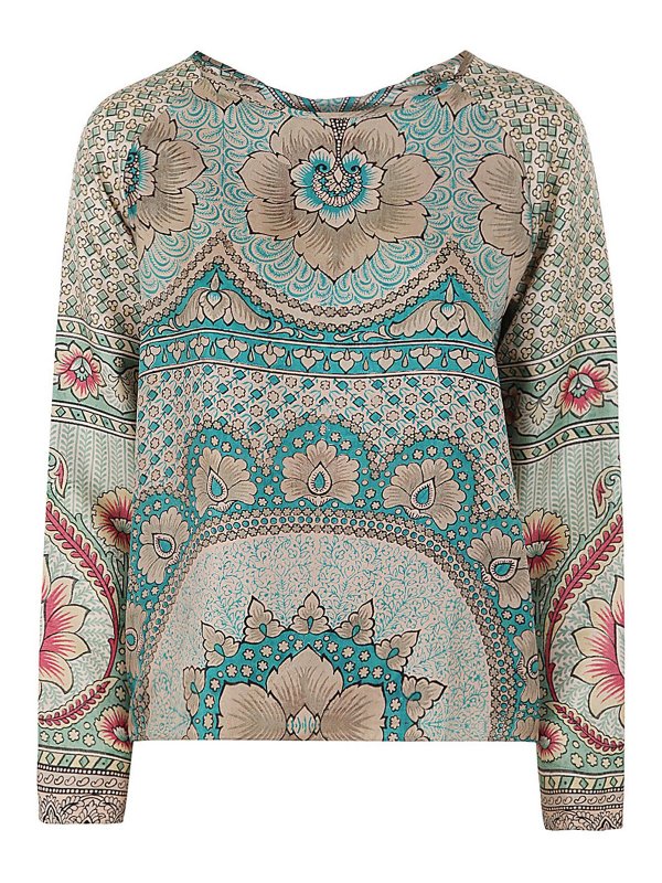 PIERRE-LOUIS MASCIA: t-shirts - Aloe long sleeve shirt