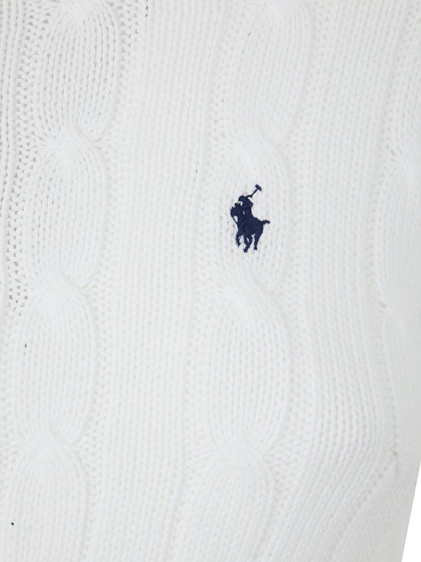 iKRIX POLO RALPH LAUREN: Pull col rond - Manteau Long - Blanc