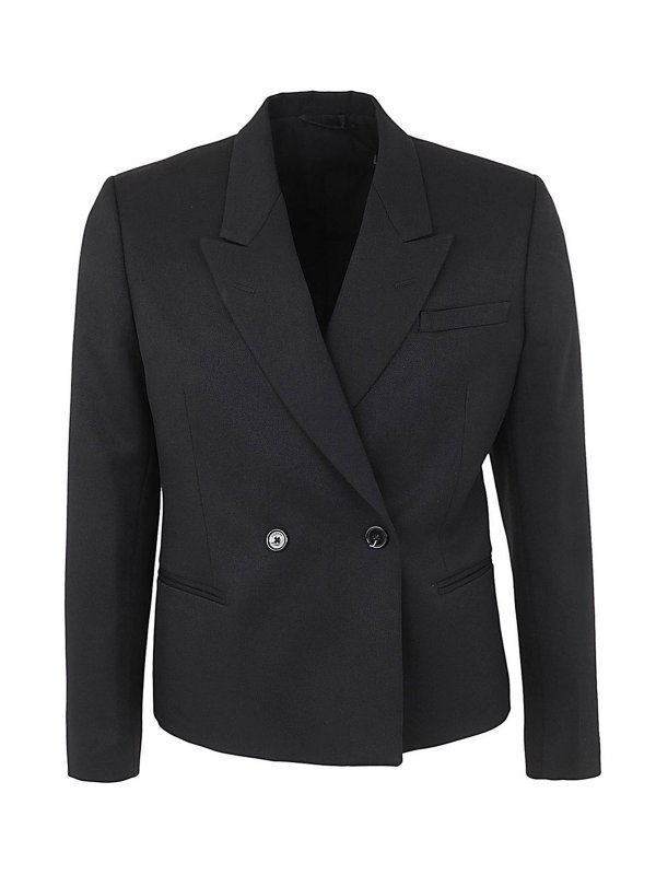 RAF SIMONS: blazers - Boxy double breasted blazer