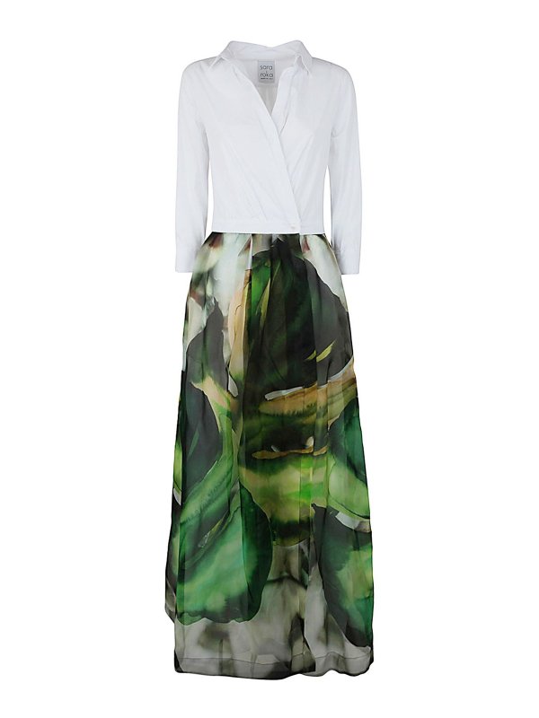 SARA ROKA: マキシドレス - ロングコート - マルチカラー