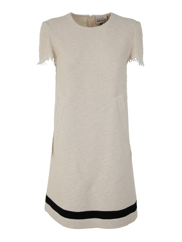 Semicouture: Vestidos media pierna - Vestido Midi - Blanco