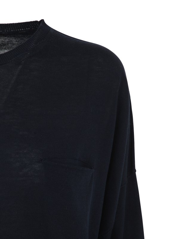 iKRIX Semicouture: Pull col rond - Pull Col Rond - Bleu