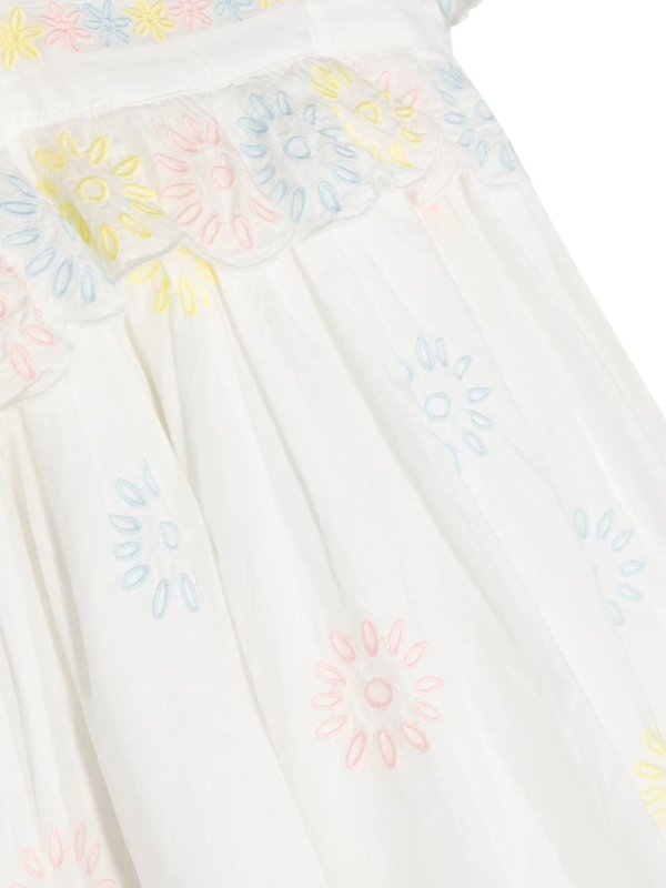 The Best Shops Stella McCartney Kids: Knielange Kleider - Knielanges Kleid - Weiß