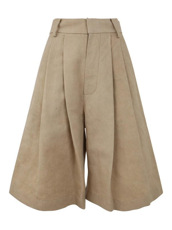 UMA WANG: カジュアルトラウザー - カジュアルパンツ - ブラウン