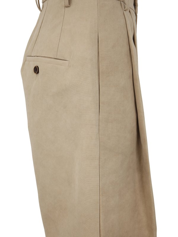 iKRIX UMA WANG: カジュアルトラウザー - カジュアルパンツ - ブラウン