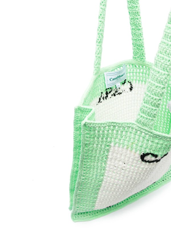 トートバッグ - 緑 shop online: CASABLANCA
