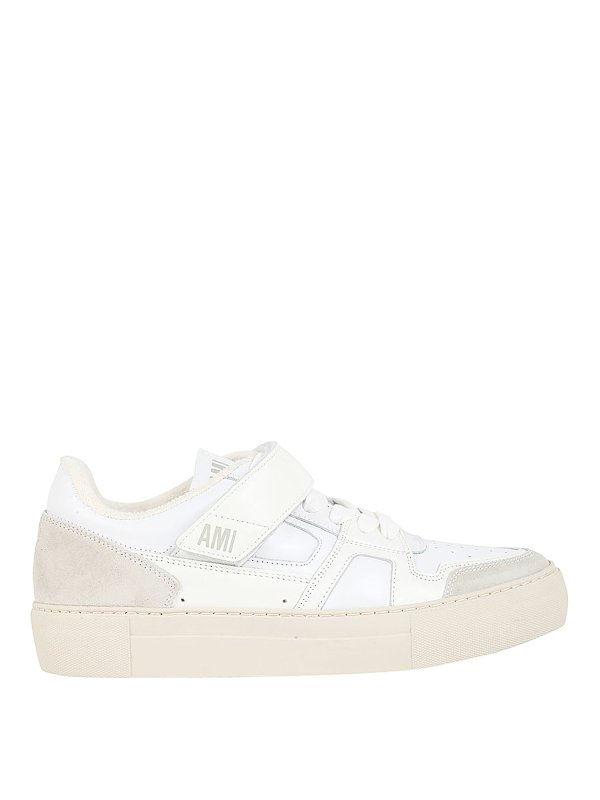 AMI PARIS: Chaussures de sport - Baskets - Blanc
